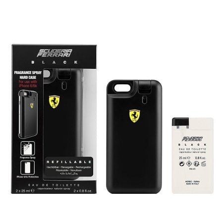Ferrari Black Scuderia 2 X 25Ml +  Carcasa Iphone 6